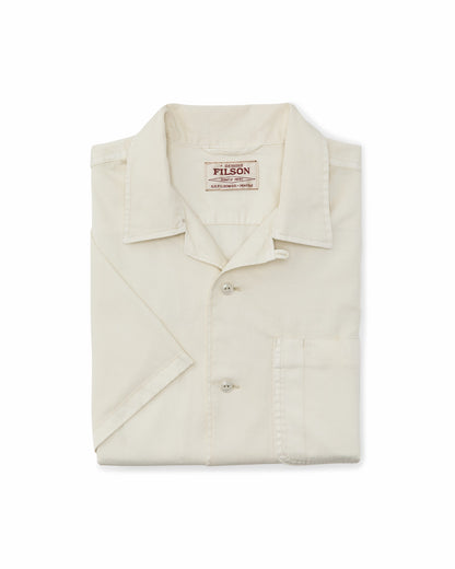 Filson Men Short Sleeve 4.5-oz. Twill Shirt - Ivory