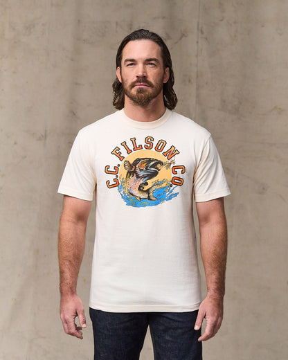 Filson Men Dry Fly Graphic T-Shirt - Basswood