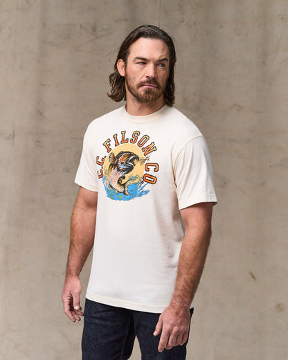 Filson Men Dry Fly Graphic T-Shirt - Basswood