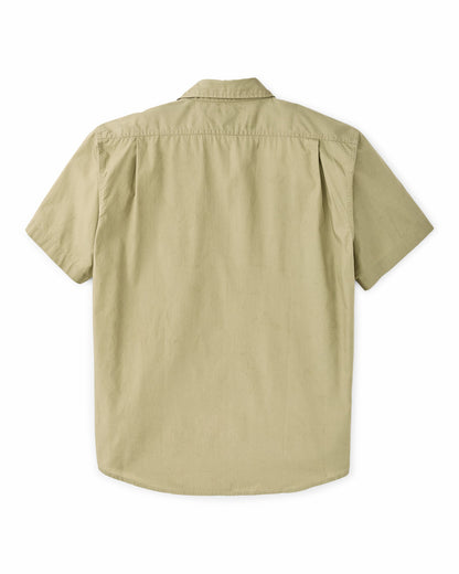 Filson Men Filson's Washed Short Sleeve Feather Cloth Shirt - Lakebed