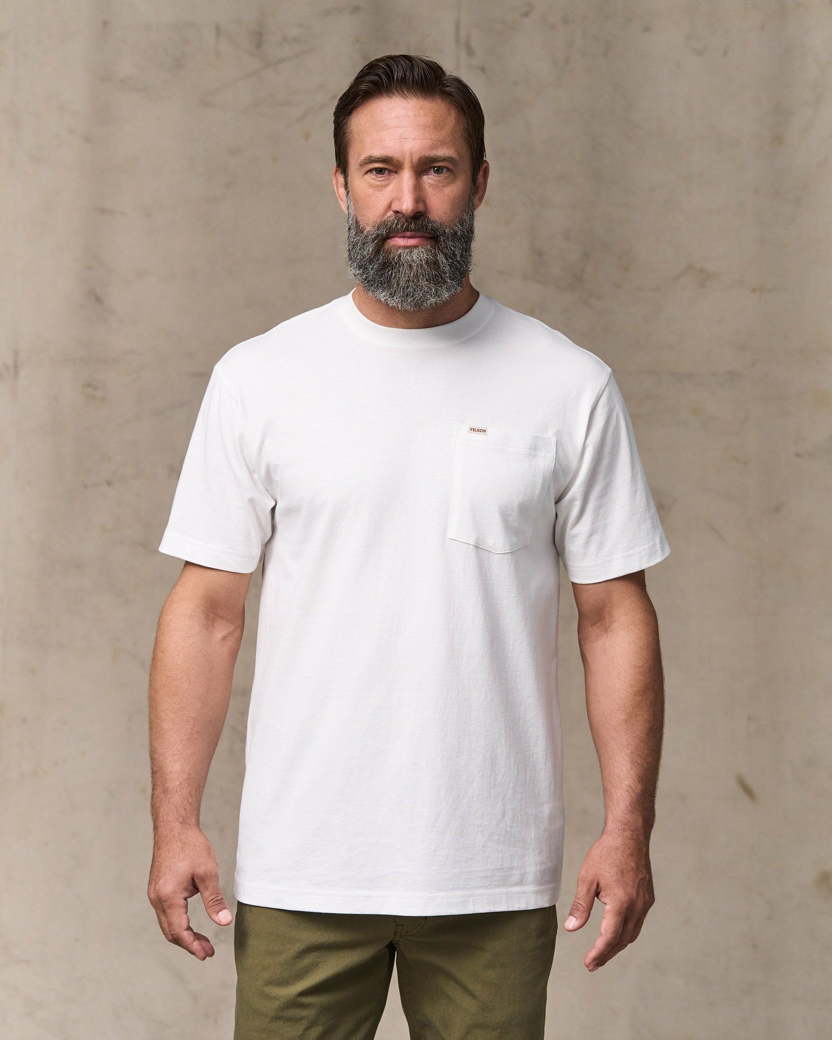 Filson Men Outfitter Pocket T-shirt - Bright White