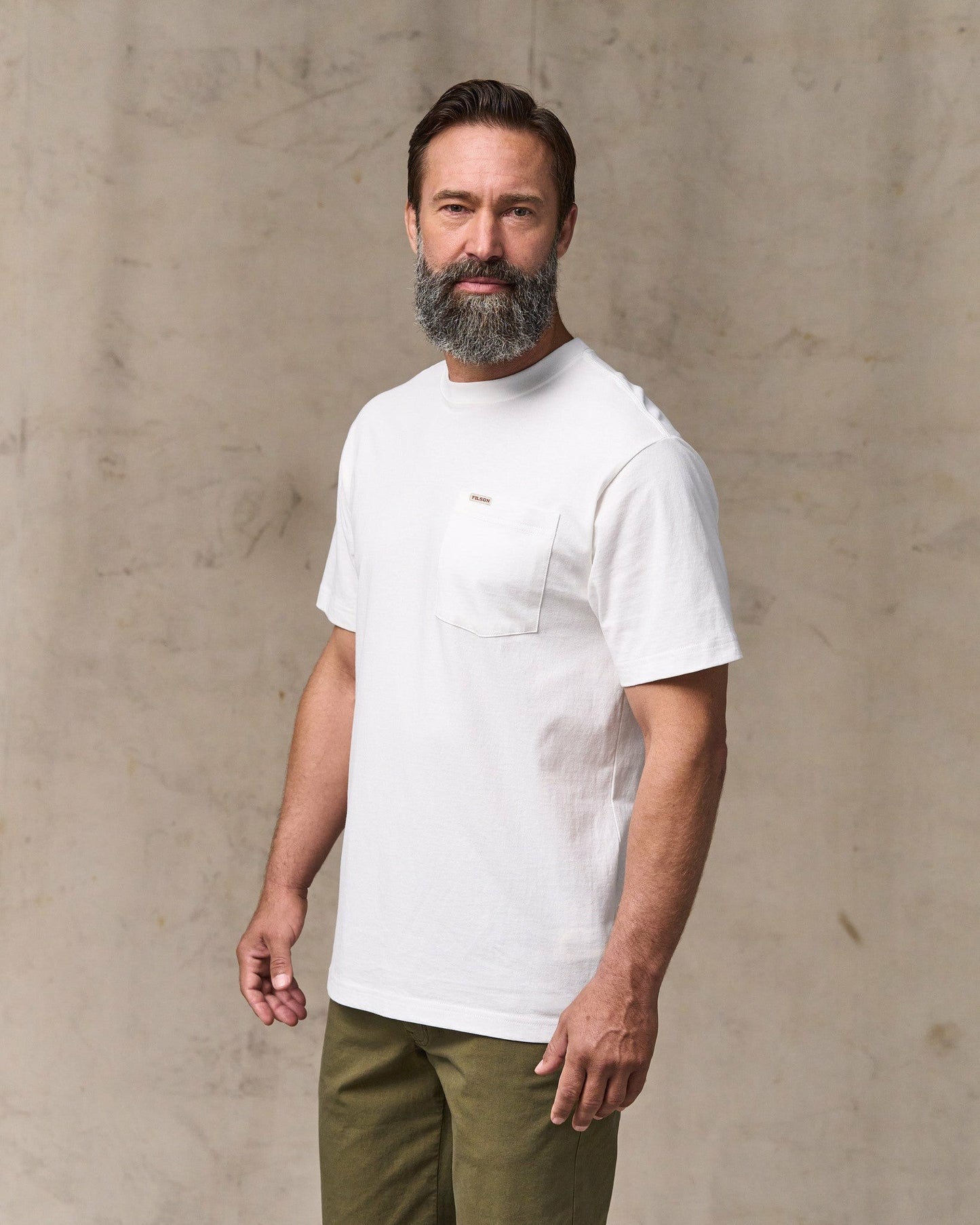 Filson Men Outfitter Pocket T-shirt - Bright White