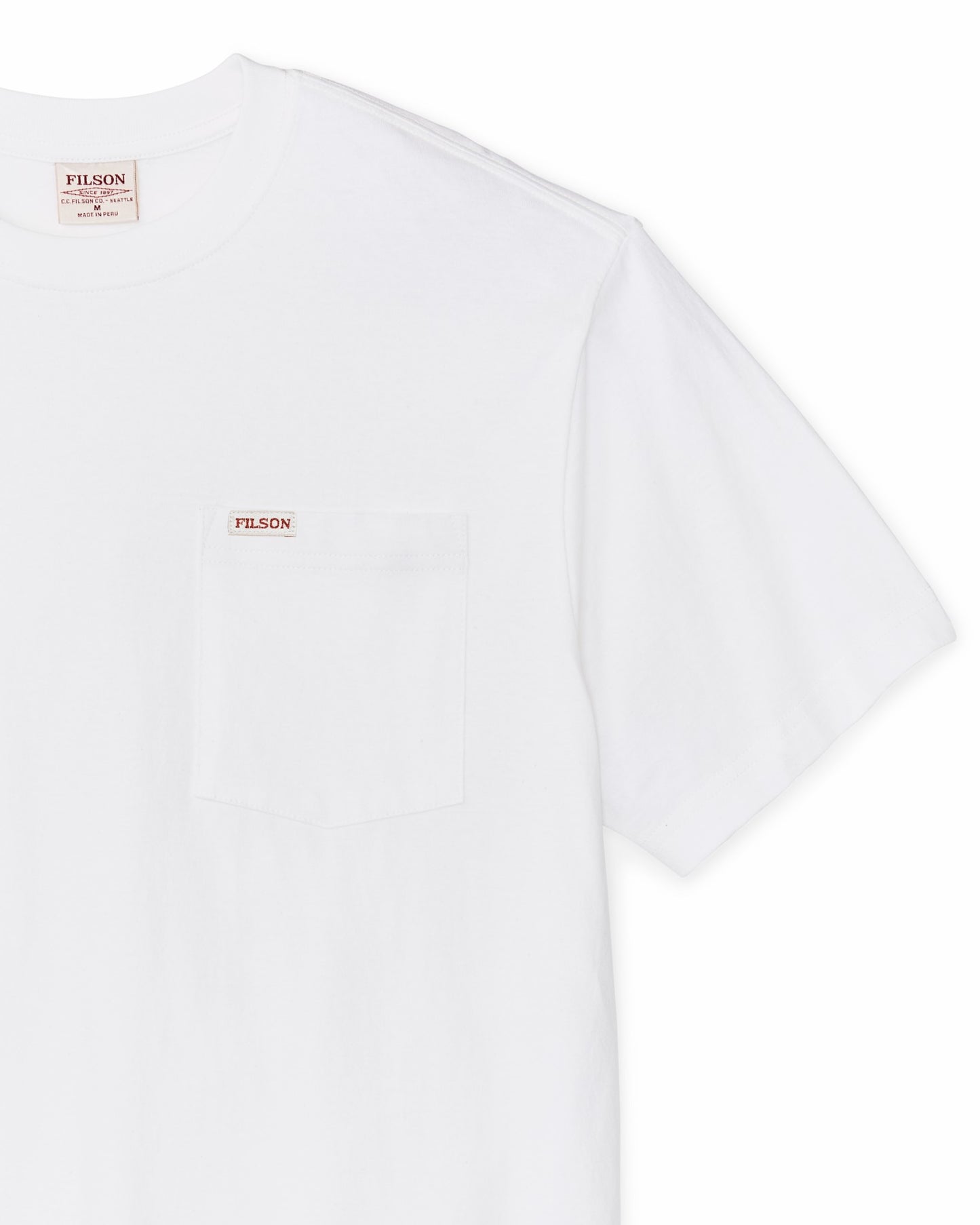 Filson Men Outfitter Pocket T-shirt - Bright White