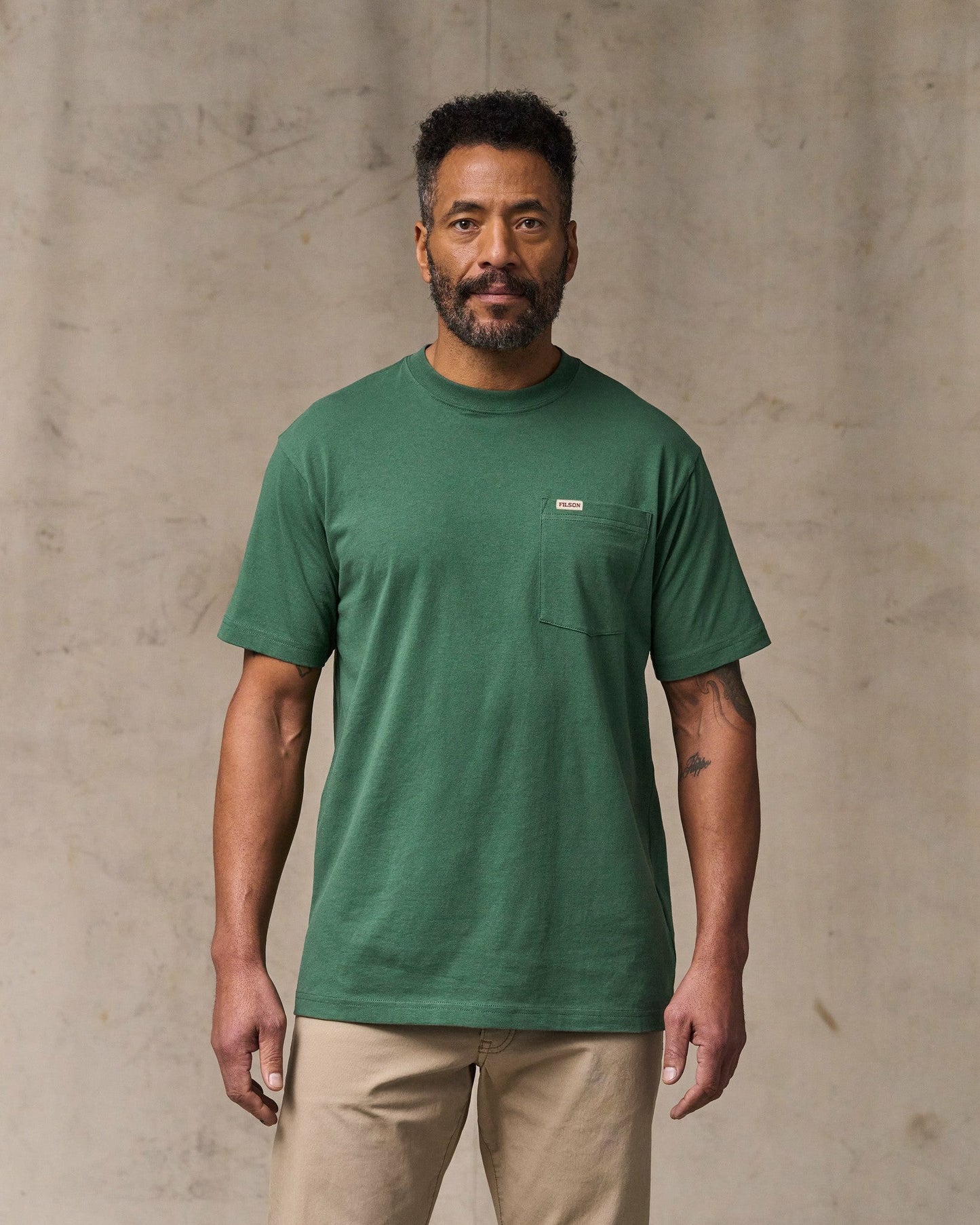 Filson Men Outfitter Pocket T-shirt - Olive Green