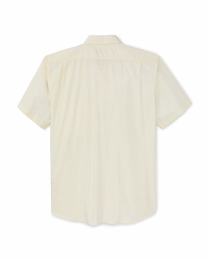 Filson Men Filson's Washed Short Sleeve Feather Cloth Shirt - Ivory