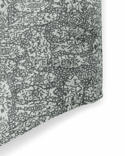 Filson Men Filson's Washed Short Sleeve Feather Cloth Shirt - Khaki / Print