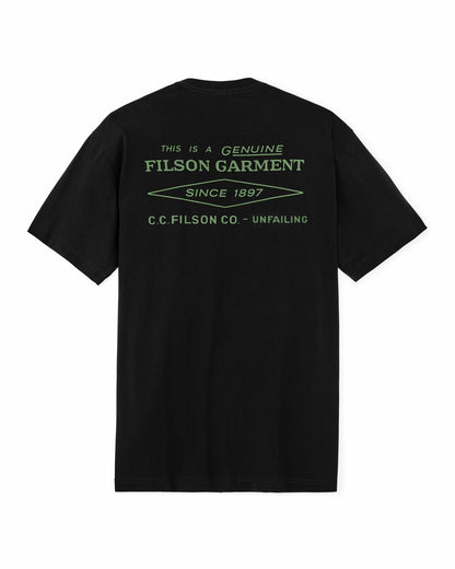 Filson Men Diamond Graphic T-shirt - Black