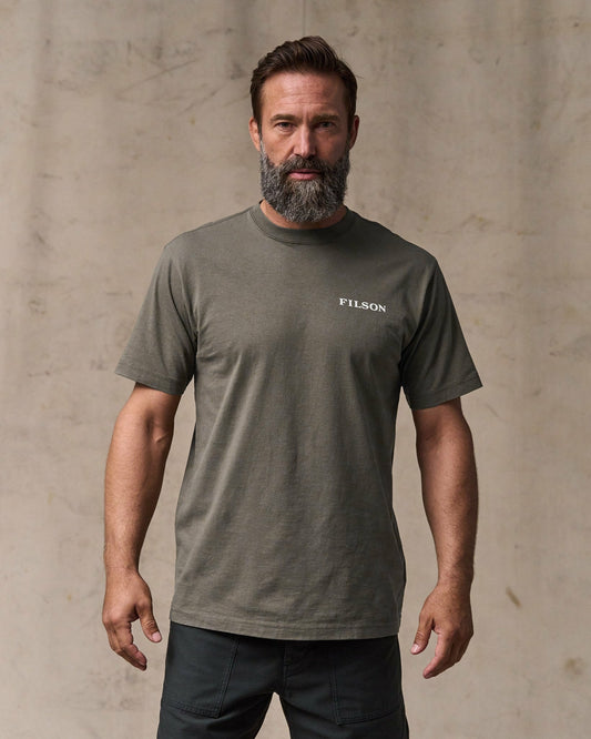 Filson Men Scenic Graphic T-shirt - Hawk Brown
