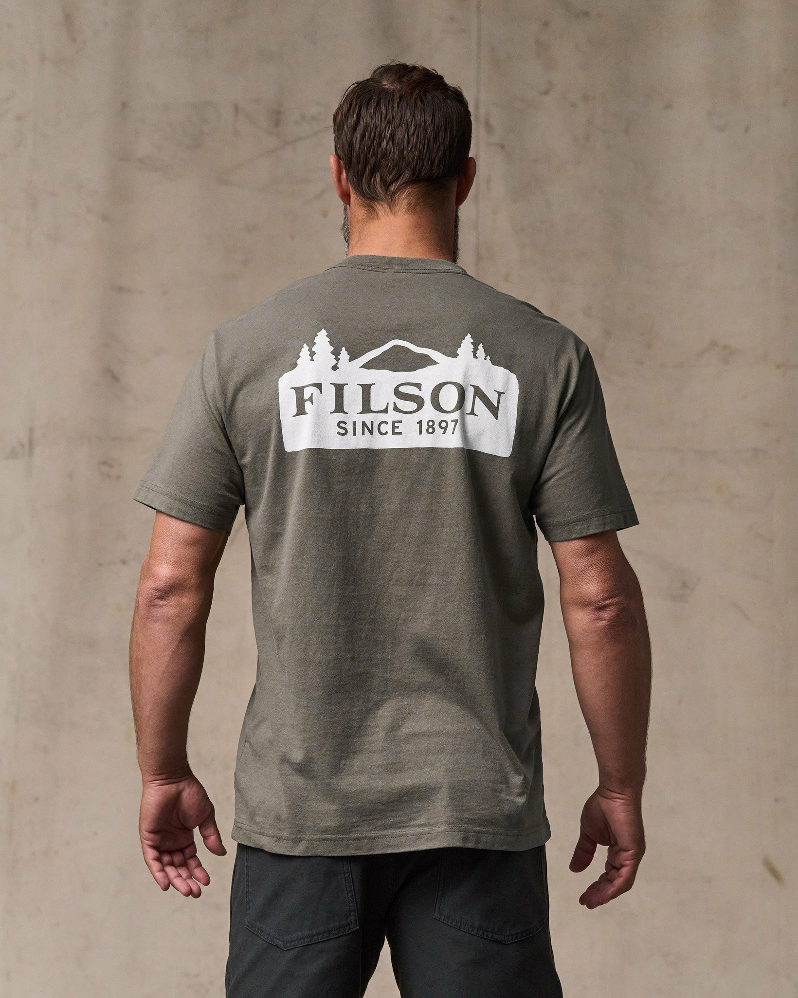 Filson Men Scenic Graphic T-shirt - Hawk Brown