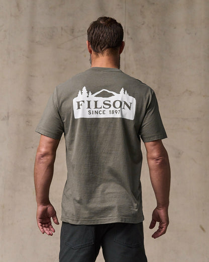 Filson Men Scenic Graphic T-shirt - Hawk Brown
