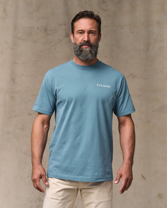 Filson Men Scenic Graphic T-shirt - Bluefin