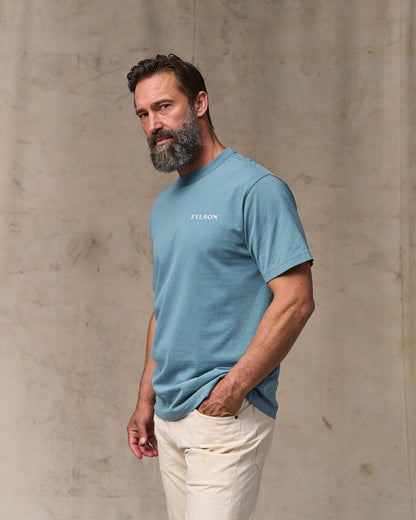 Filson Men Scenic Graphic T-shirt - Bluefin