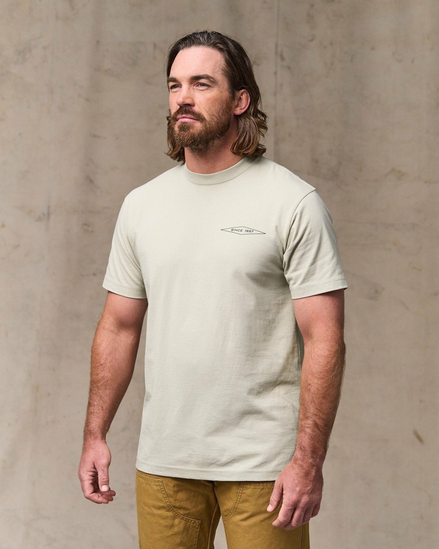 Filson Men Diamond Graphic T-shirt - Gray Sky