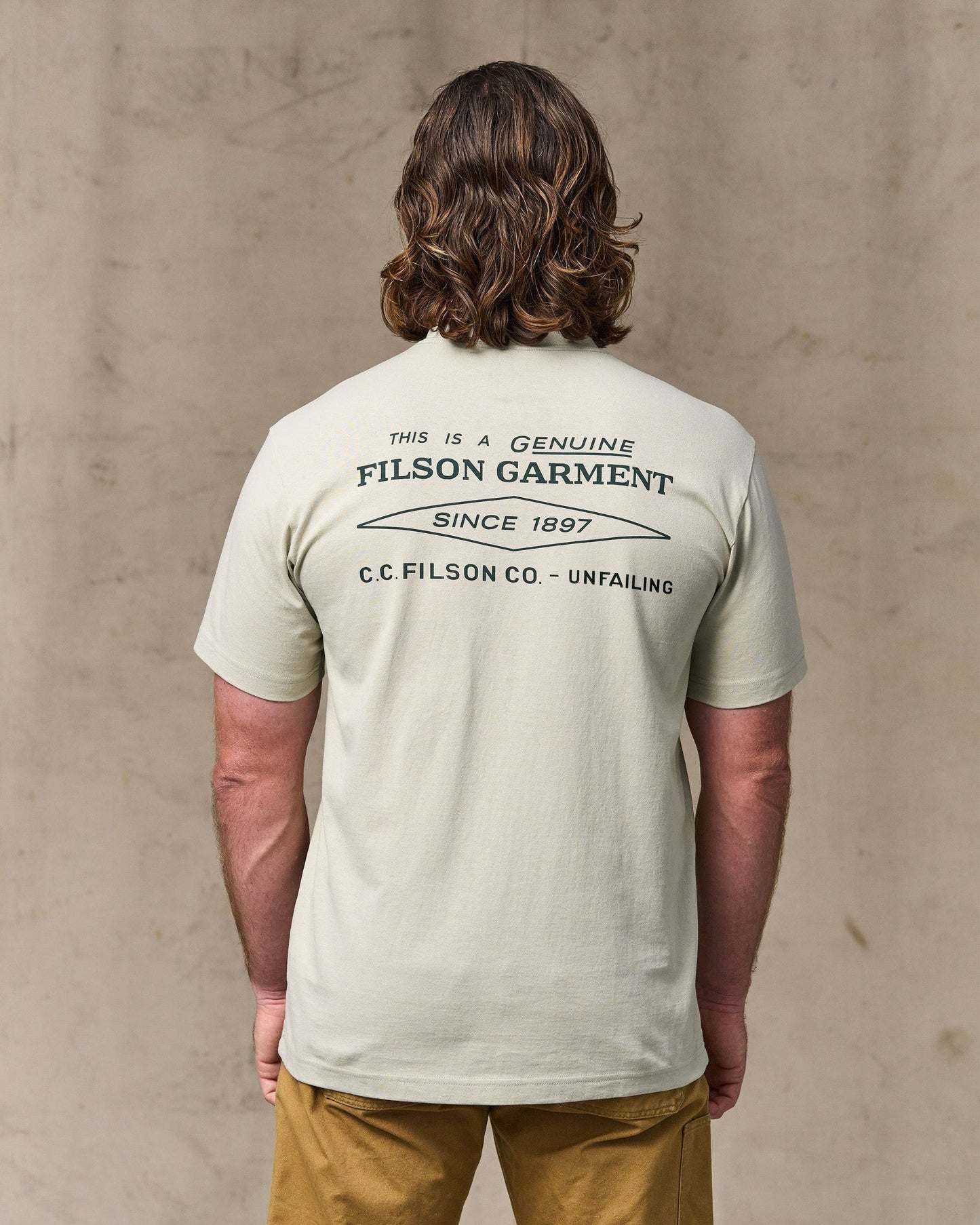 Filson Men Diamond Graphic T-shirt - Gray Sky