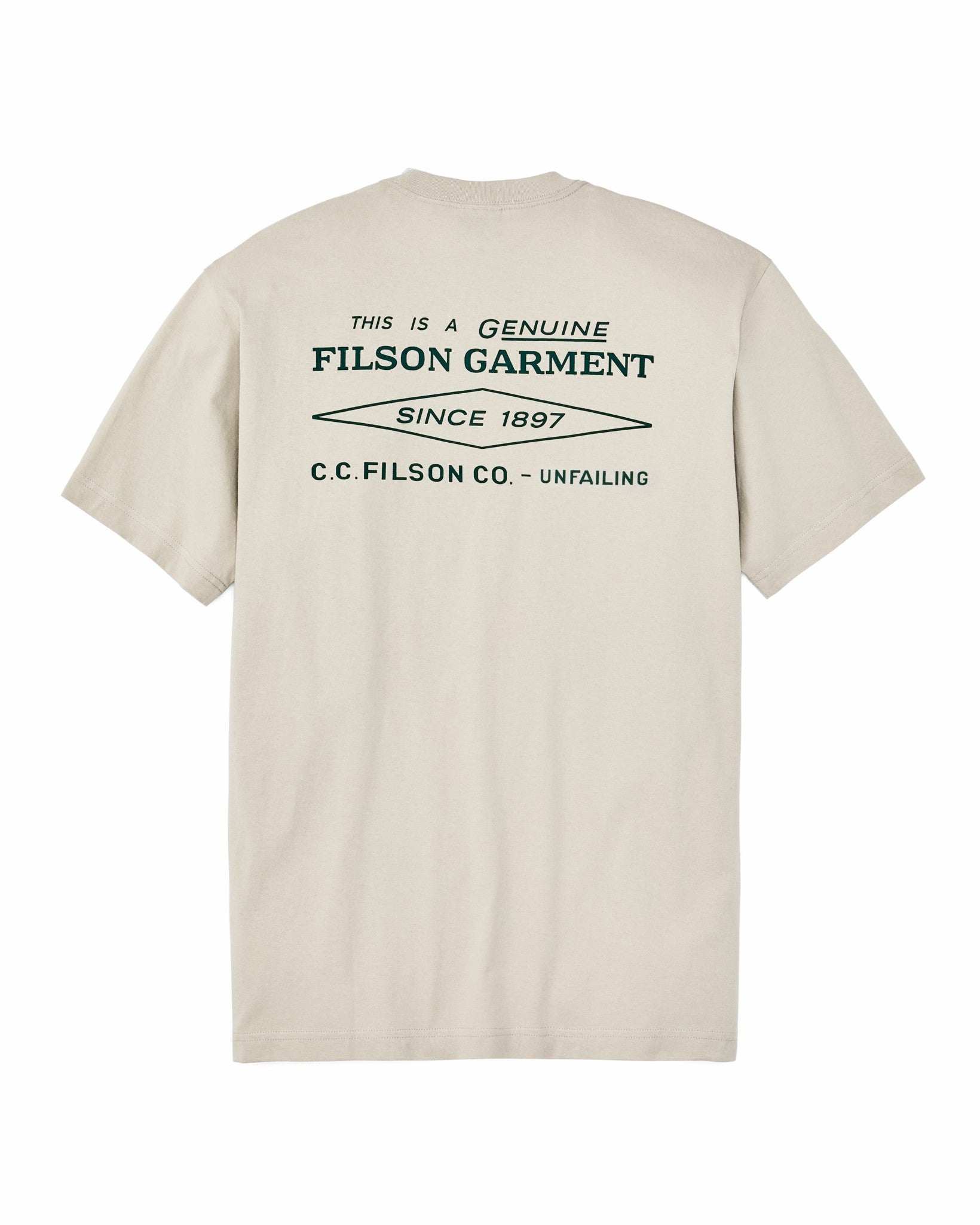 Filson Men Diamond Graphic T-shirt - Gray Sky