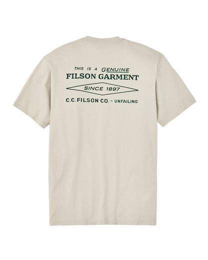 Filson Men Diamond Graphic T-shirt - Gray Sky