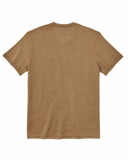 Filson Men 210g Merino Wool Short Sleeve Crewneck - Rugged Tan