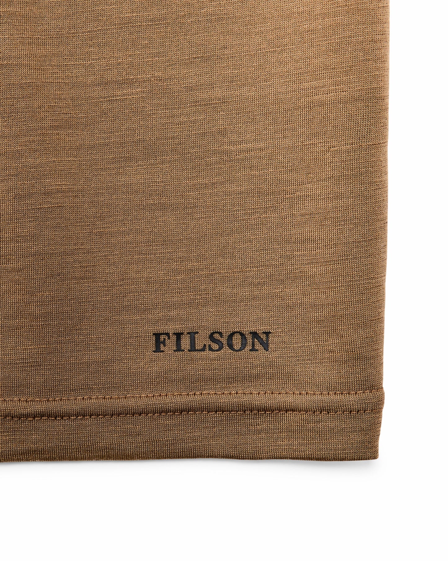 Filson Men 210g Merino Wool Short Sleeve Crewneck - Rugged Tan