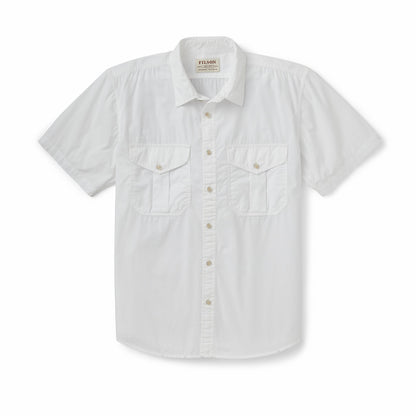 Filson Men Men's Washed Short Sleeve Feather Cloth Shirt