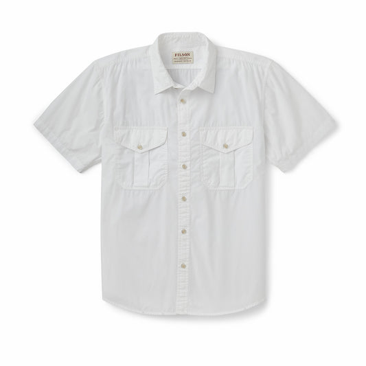 Filson Men Men's Washed Short Sleeve Feather Cloth Shirt