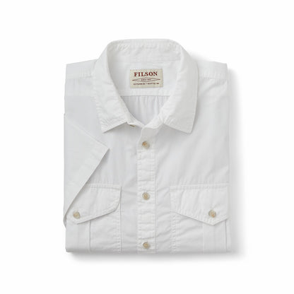 Filson Men Men's Washed Short Sleeve Feather Cloth Shirt