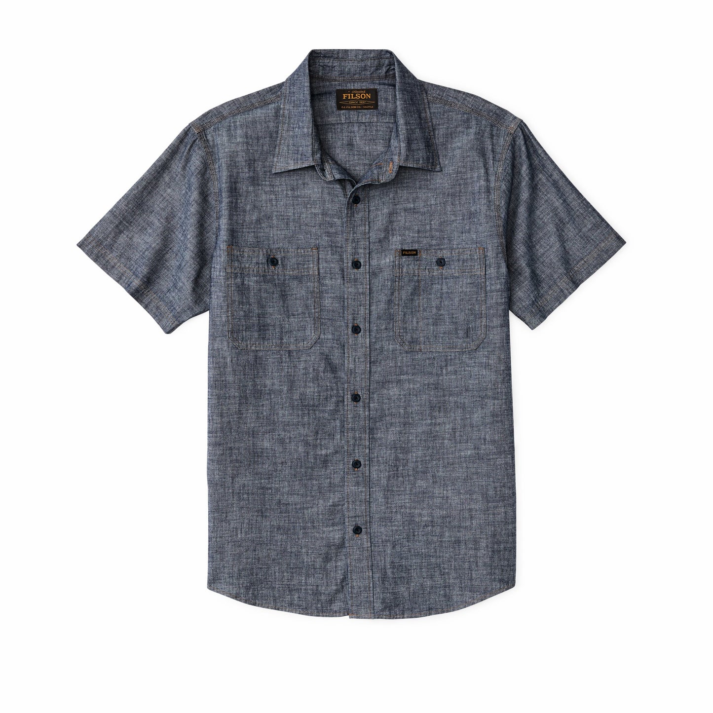 Filson Men Short Sleeve Chambray Shirt