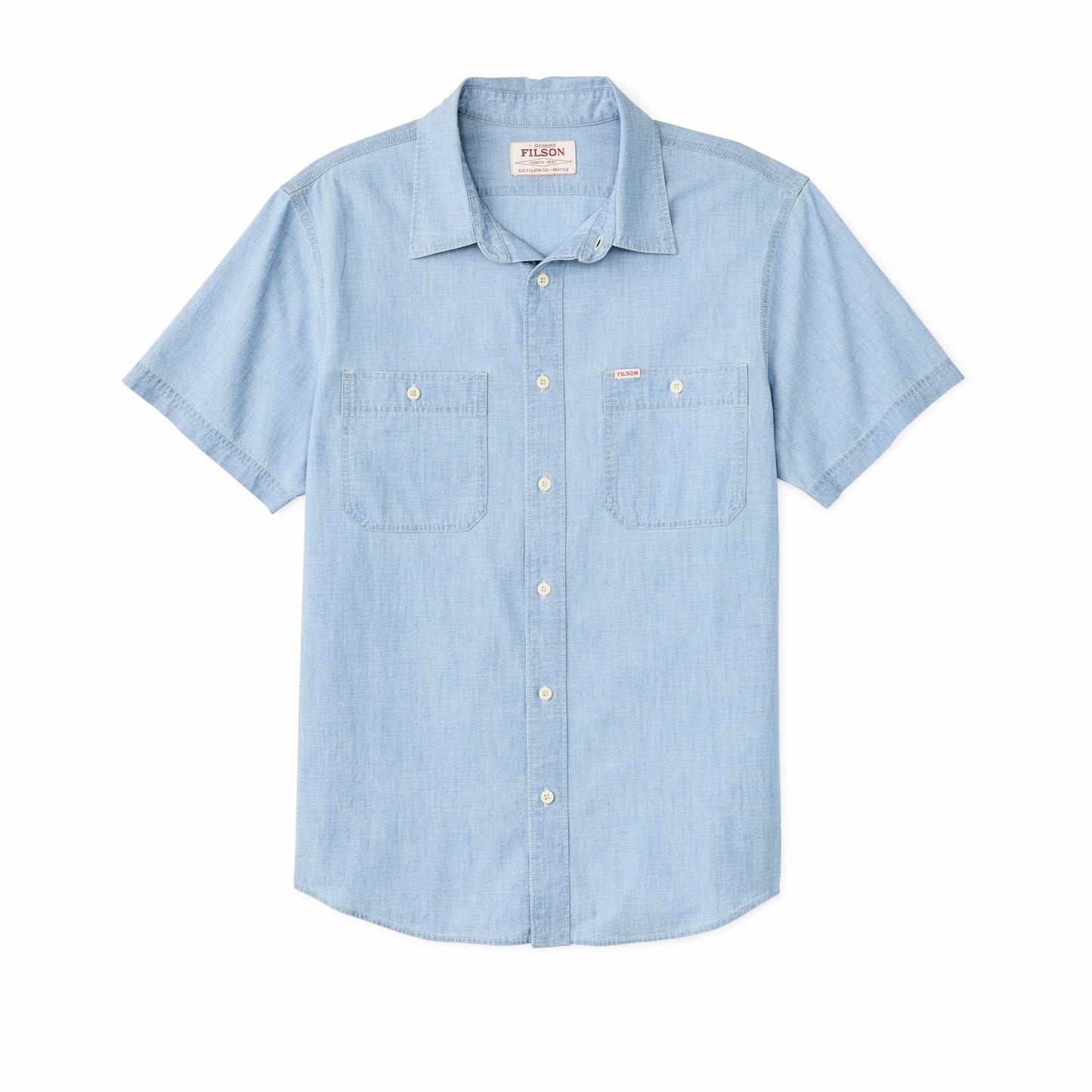 Filson Men Short Sleeve Chambray Shirt