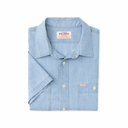 Filson Men Short Sleeve Chambray Shirt