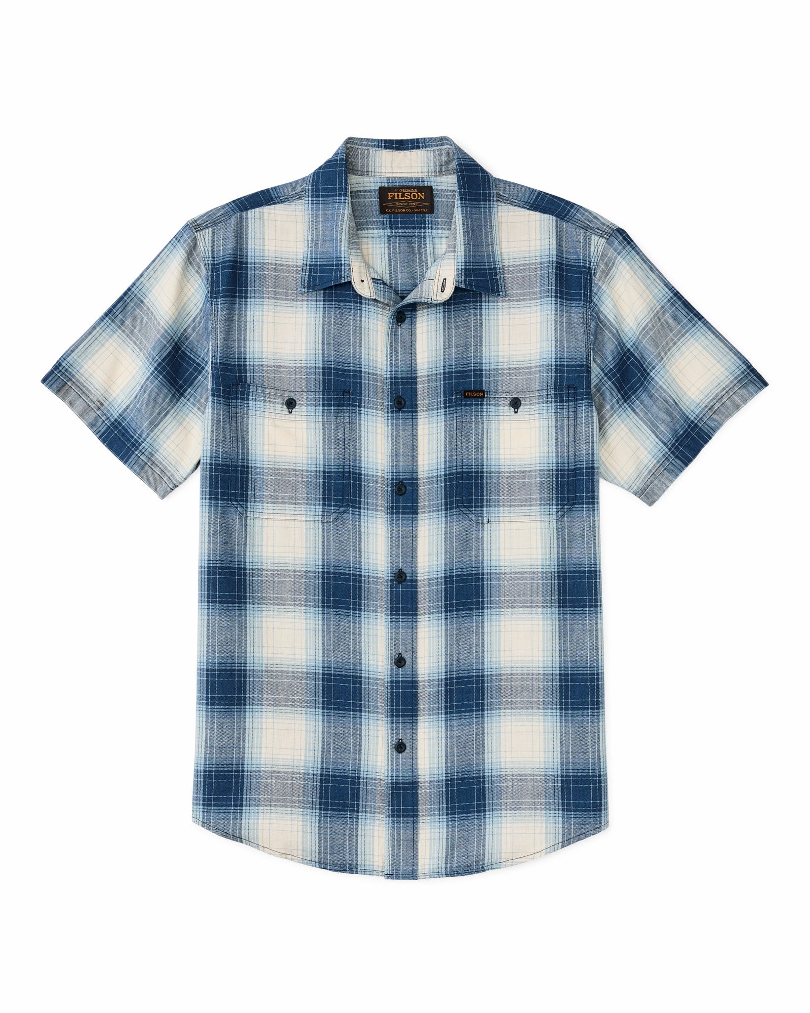 Filson Men Short Sleeve Chambray Shirt