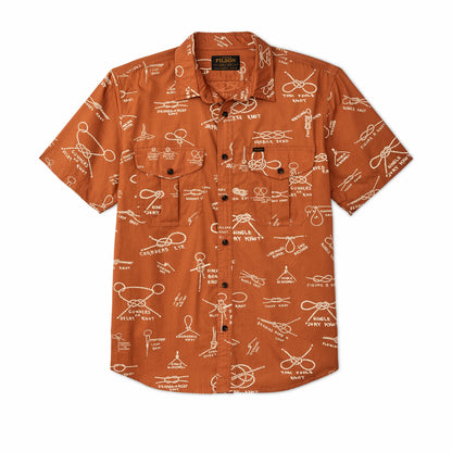 Filson Men Filson's Washed Short Sleeve Feather Cloth Shirt