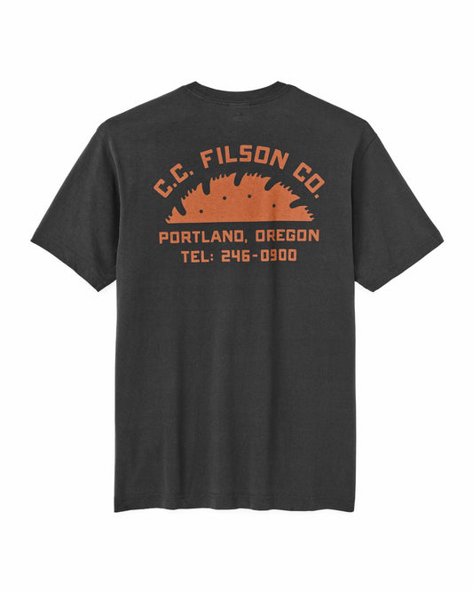 Filson Men Portland Graphic T-Shirt - Black