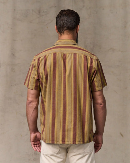 Filson Men Chambray Camp Shirt - Brick / Tan