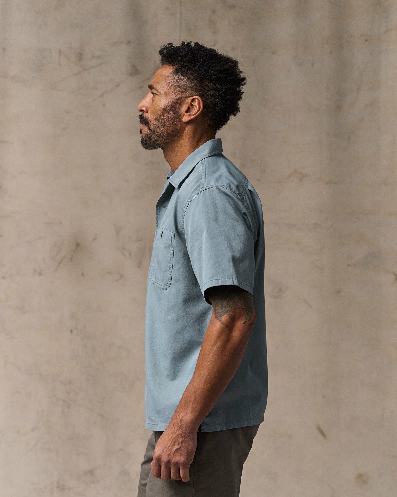 Filson Men Short Sleeve 4.5-oz. Twill Shirt - Lead