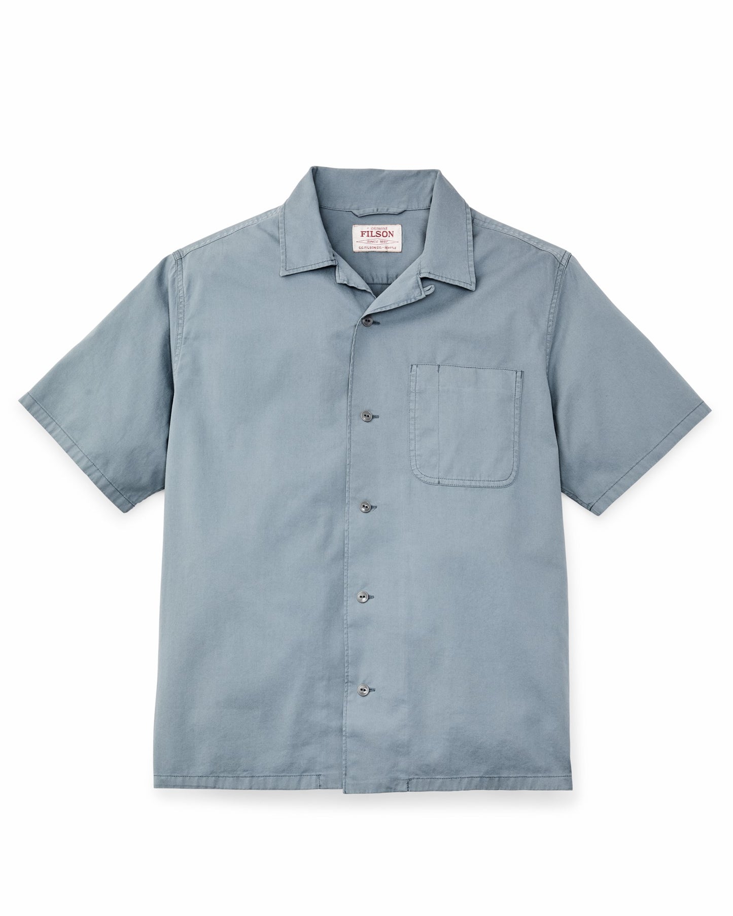 Filson Men Short Sleeve 4.5-oz. Twill Shirt - Lead