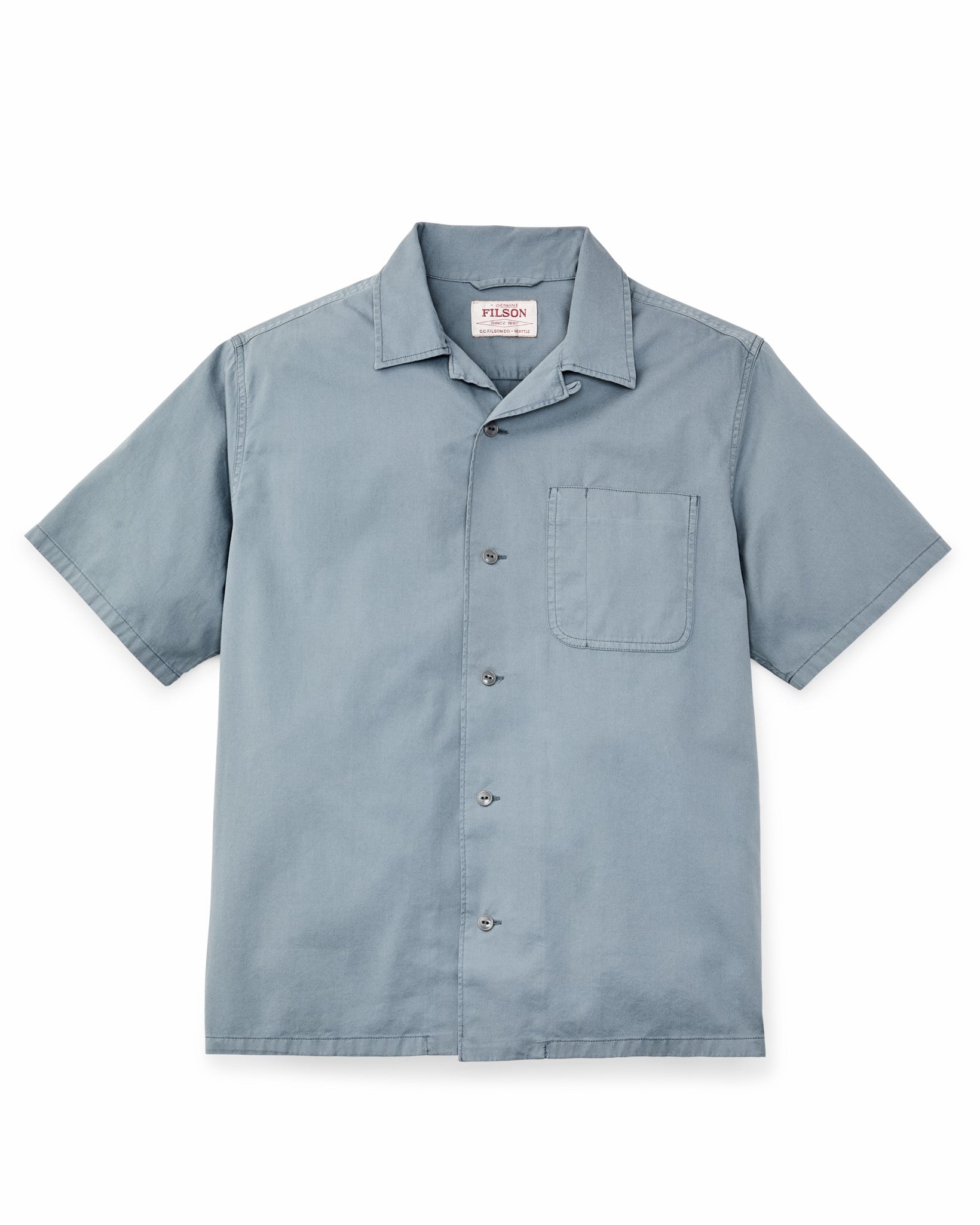 Filson Men Short Sleeve 4.5-oz. Twill Shirt - Lead