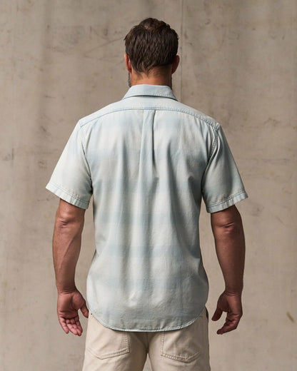 Filson Men Short Sleeve Lightweight Alaskan Guide Shirt - Indigo Plaid