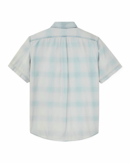 Filson Men Short Sleeve Lightweight Alaskan Guide Shirt - Indigo Plaid
