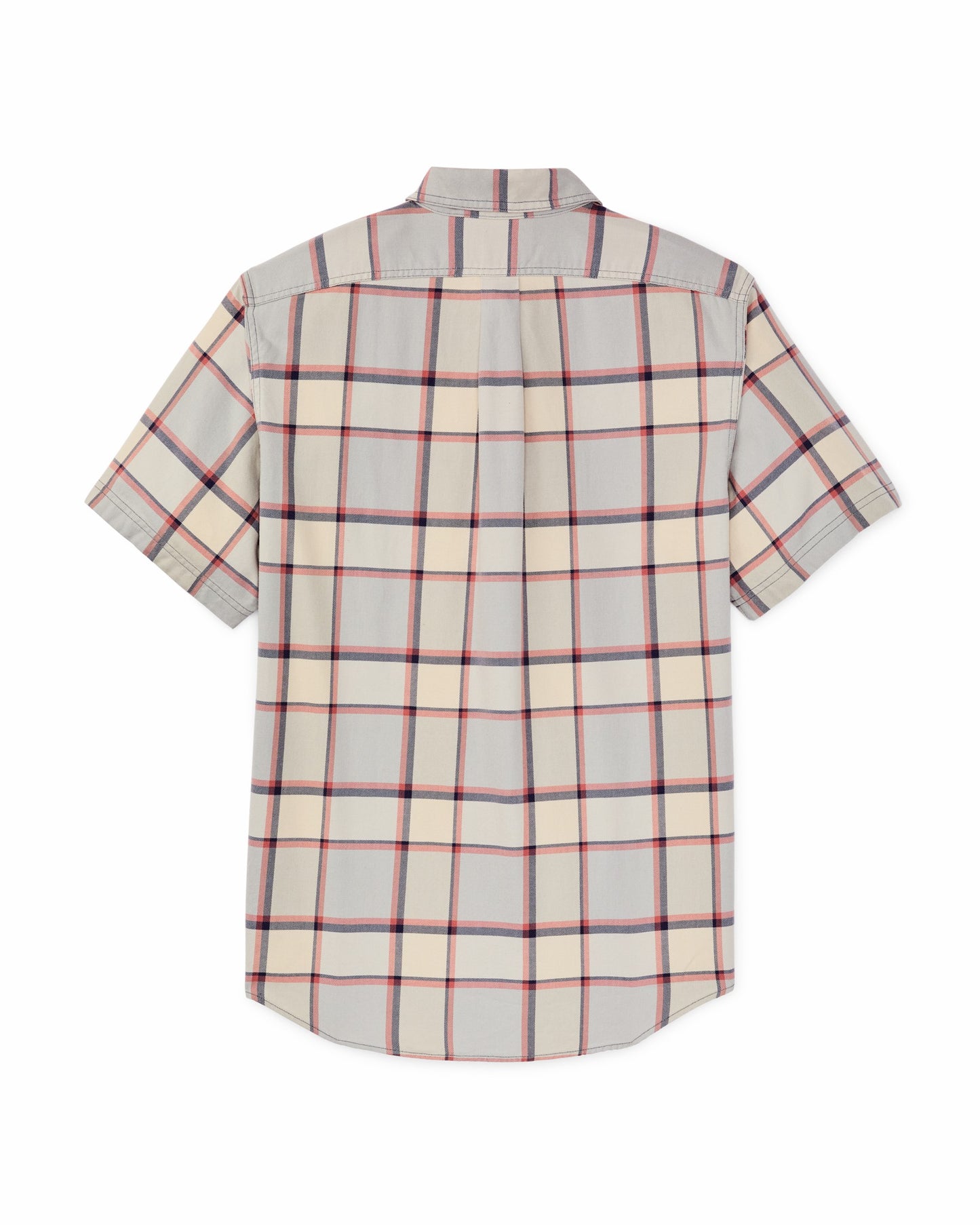 Filson Men Short Sleeve Lightweight Alaskan Guide Shirt - Light Blue / Tan Plaid
