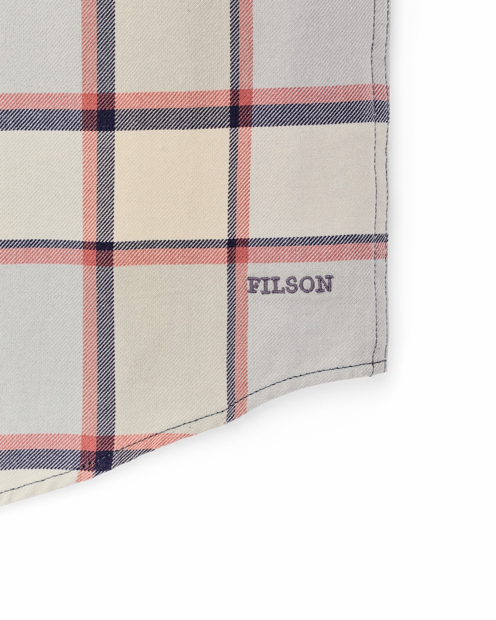 Filson Men Short Sleeve Lightweight Alaskan Guide Shirt - Light Blue / Tan Plaid