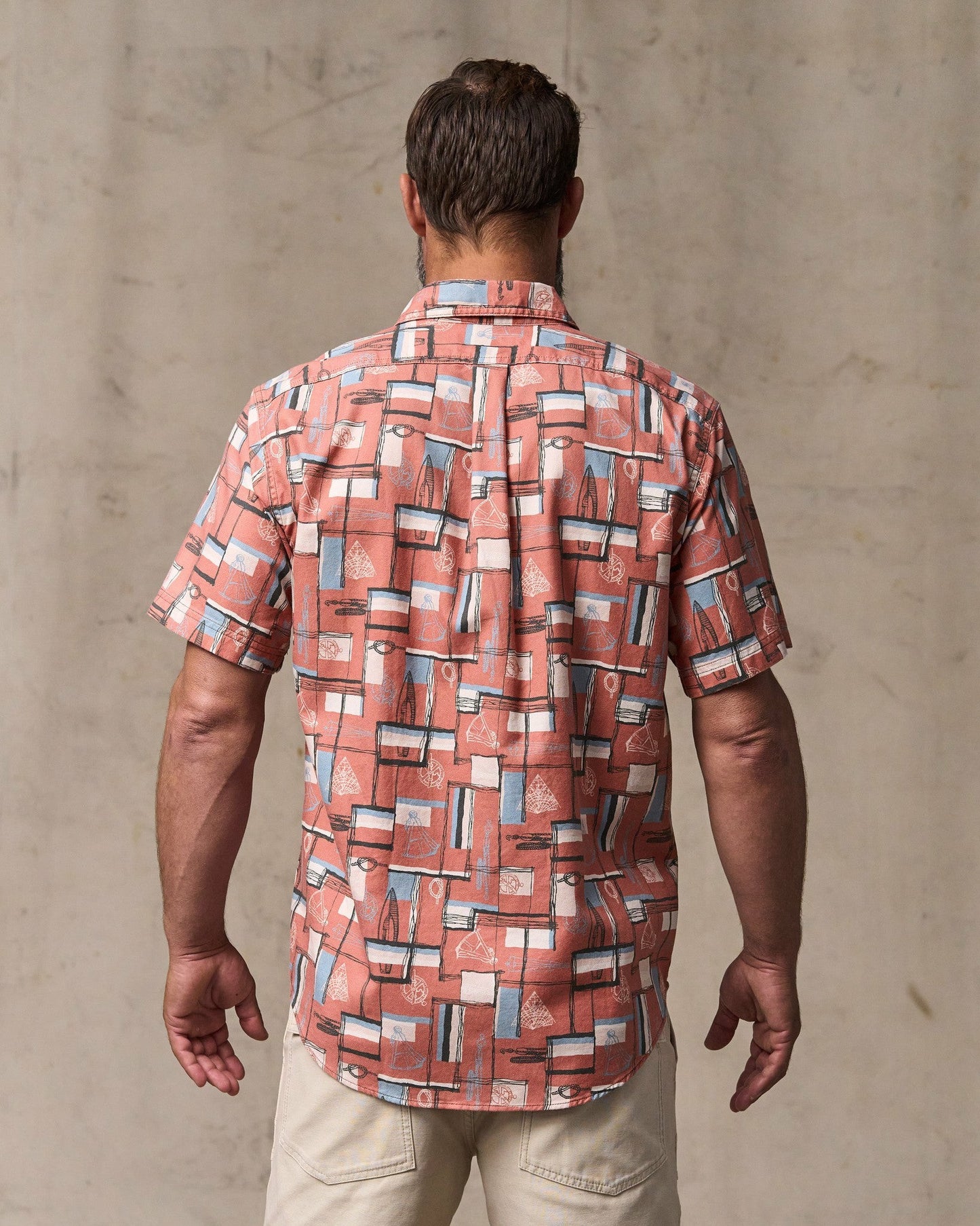Filson Men Short Sleeve Lightweight Alaskan Guide Shirt - Russet Print