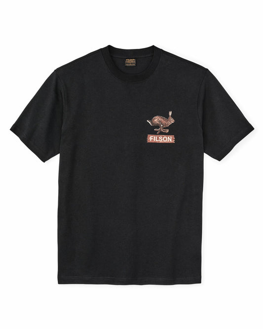 Filson Men Hare Chase Graphic T-shirt - Black / Hare Chase