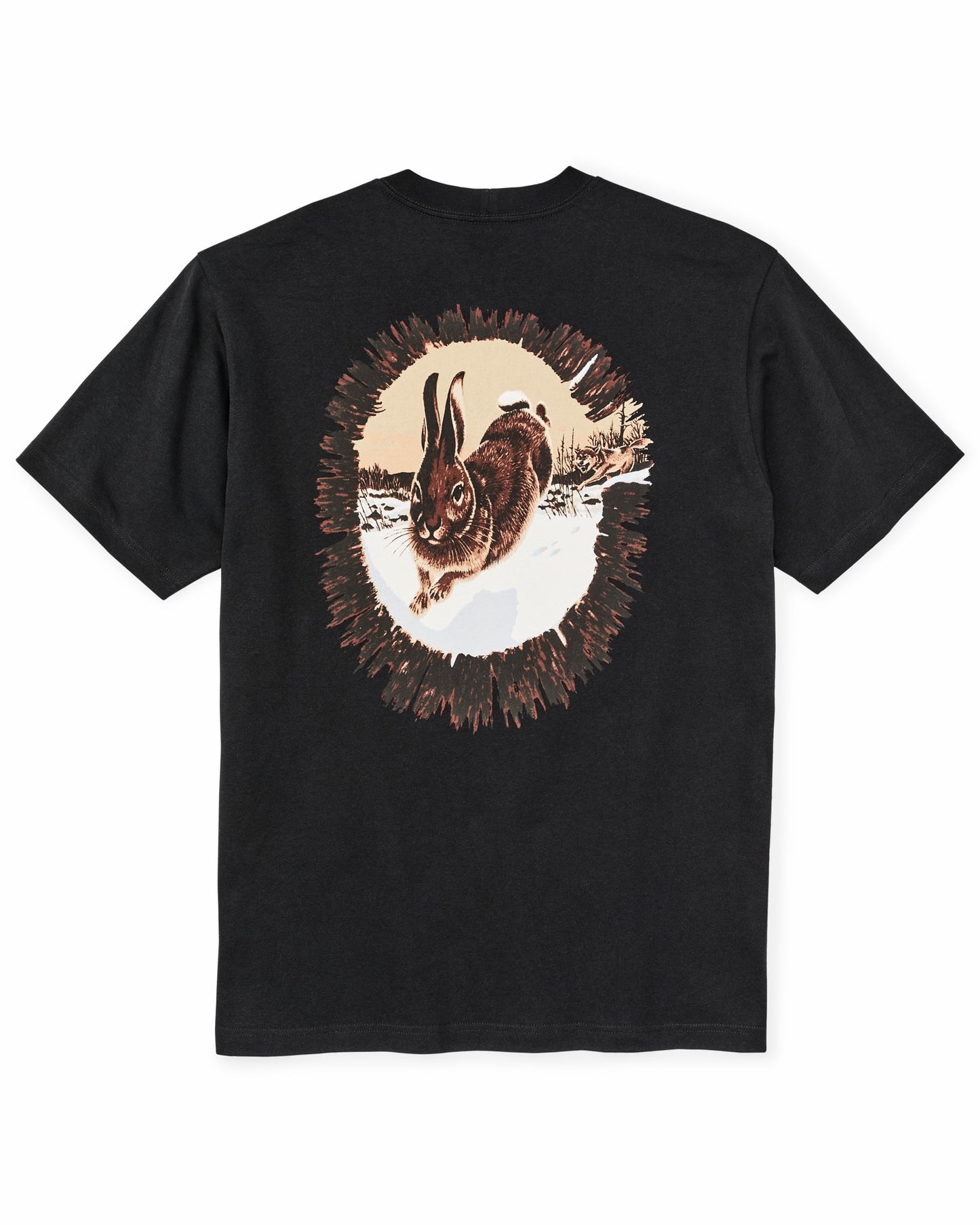 Filson Men Hare Chase Graphic T-shirt - Black / Hare Chase