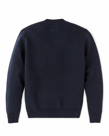 Filson Men Cotton Crewneck Guide Sweater - Dark Navy