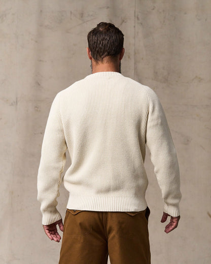 Filson Men Vintage Cotton Crewneck Sweater - Natural
