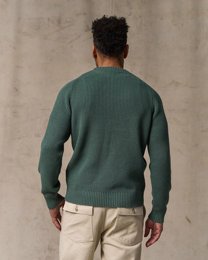 Filson Men Vintage Cotton Crewneck Sweater - Juniper