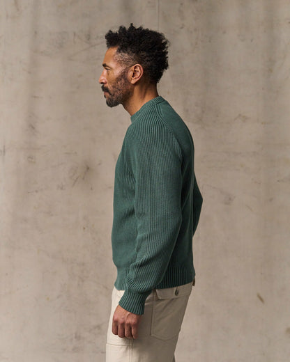 Filson Men Vintage Cotton Crewneck Sweater - Juniper
