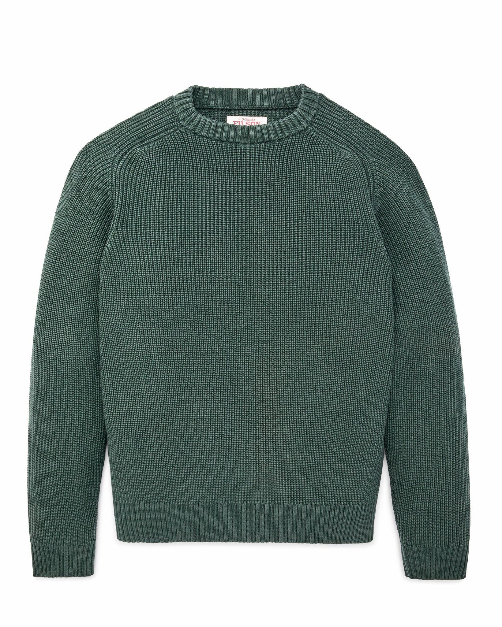 Filson Men Vintage Cotton Crewneck Sweater - Juniper