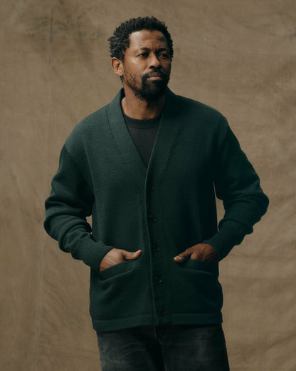 Filson Men Guide Cardigan Sweater - Fir