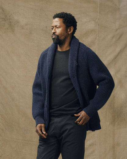 Filson Men Bristol Cardigan Sweater - Navy