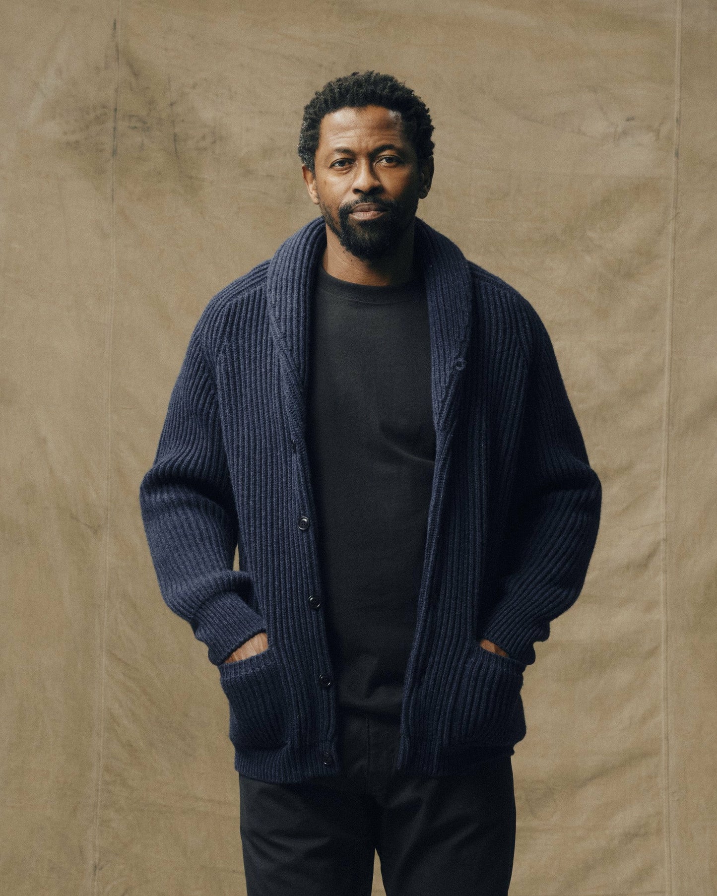 Filson Men Bristol Cardigan Sweater - Navy
